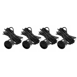 Zestaw czujników parkowania czujniki cofania MAX LED 4 sensory czarne 22mm