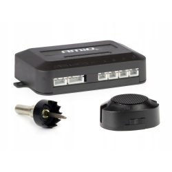 Zestaw czujników parkowania cofania Buzzer 4 sensory białe AMIO-01568