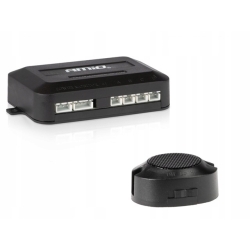 Zestaw czujników parkowania cofania Buzzer 4 sensory srebrne AMIO-01021