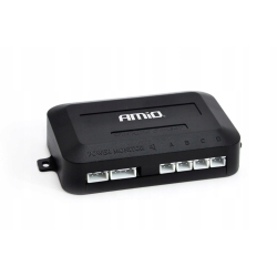 Zestaw czujników parkowania cofania Buzzer 4 sensory srebrne AMIO-01021