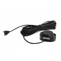 Zestaw czujników parkowania cofania Buzzer 4 sensory srebrne AMIO-01021