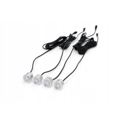 Zestaw czujników parkowania cofania Buzzer 4 sensory srebrne AMIO-01021