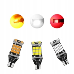 ŻARÓWKA LED W16W T15 CZERWONA POZYCYJNA STOPU SMD CANBUS