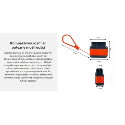 Miernik interfejs diagnostyczny Konnwei KW906 OBD2