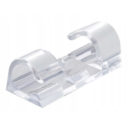 Organizer Kabli 10 szt Transparentny Uchwyt na Przewody 10mm - z Klipsem 3M