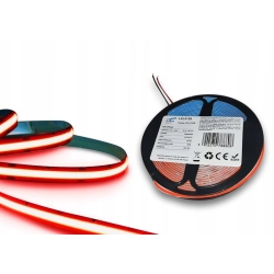 Taśma LED COB IP20 kolor czerwony 48W 9,6W/m rolka 5m 12V czerwona