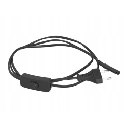 Kabel sieciowy zasilający 3m z wyłącznikiem - ósemka (LX7990-3)