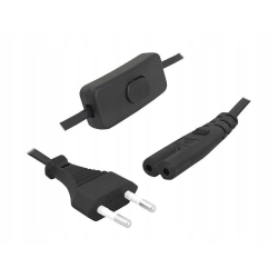 Kabel sieciowy zasilający 3m z wyłącznikiem - ósemka (LX7990-3)