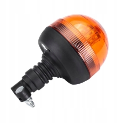 LAMPA OSTRZEGAWCZA KOGUT LED 12V 24V R10 IP65 TRZPIEŃ 3TRYBY HOMOLOGACJA E9