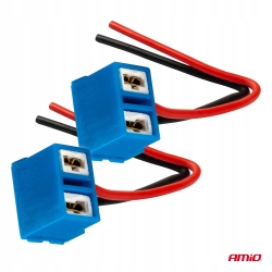 GNIAZDO WTYCZKA KOSTKA CERAMICZNA H7 12/24V 2szt 03055-AMIO