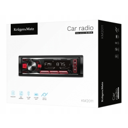 Radio samochodowe Bluetooth Kruger&Matz 1 DIN USB AUX PILOT microSD KM2011