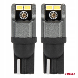 Żarówki LED CANBUS 3020 4SMD T10 W5W W10W 12V 24V AMIO-03717 2 szt.
