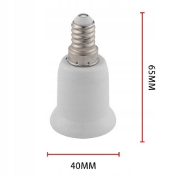 Adapter do żarówek - Gwint E14 na E27 - przejściówka żarówki