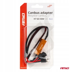 Filtr Rezystor opornik CANBUS do żarówek LED 6 OM 50W H7 AMIO-04089