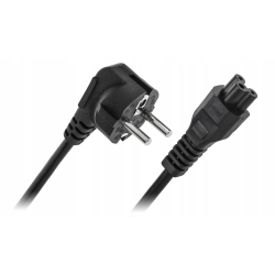 Kabel przewód zasilający "koniczynka" np. do laptopa 1,8m