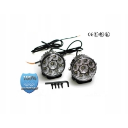 Okrągłe światła do jazdy dziennej LED lampy E4 70mm (IN387)