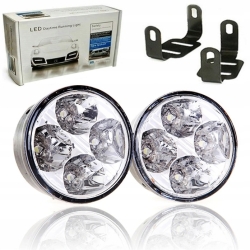 Okrągłe światła do jazdy dziennej LED lampy E4 70mm (IN387)