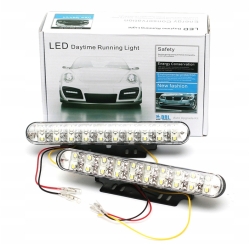 Światła LED do jazdy dziennej E4 RL 400lm DRL Z KIERUNKOWSKAZEM (IN389)