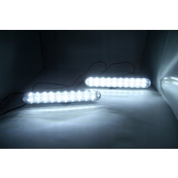 Światła LED do jazdy dziennej E4 RL 400lm DRL Z KIERUNKOWSKAZEM (IN389)