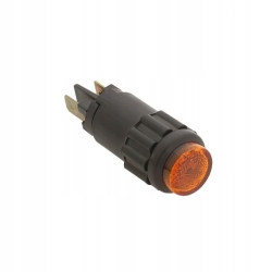 Lampka kontrolna kontrolka okrągła żółta na żarówki 12V BA9s 2W (L1065)