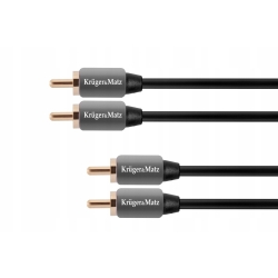 Kabel 2RCA-2RCA 0.5m Kruger&Matz (KM0303)