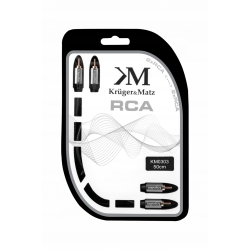 Kabel 2RCA-2RCA 0.5m Kruger&Matz (KM0303)