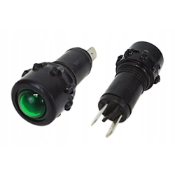 LAMPKA KONTROLKA ZIELONA LED OKRĄGŁA 12V (L1064-1)