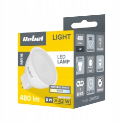 Żarówka LED Rebel 6W MR16 4000K 12V (ZAR0528)