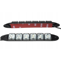UNIWERSALNE ŚWIATŁA DRL DO JAZDY DZIENNEJ 2x 6 LED ELASTYCZNE FLEX (IN406)