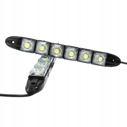 UNIWERSALNE ŚWIATŁA DRL DO JAZDY DZIENNEJ 2x 6 LED ELASTYCZNE FLEX (IN406)