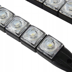 UNIWERSALNE ŚWIATŁA DRL DO JAZDY DZIENNEJ 2x 6 LED ELASTYCZNE FLEX (IN406)