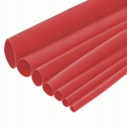 Rurka termokurczliwa z klejem RCK 6.4/2.2mm 100cm czerwona