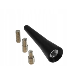 Antena samochodowa maszt anteny 9 cm z 3 adapterami 5/6/7mm krótki