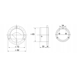 Miernik analogowy voltomierz okrągły 30V
