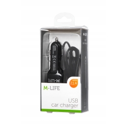 Ładowarka samochodowa Apple Lightning, USB M-Life 2100 mA