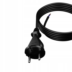 Przewód kabel okrągły elektryczny giętki w izolacji gumowej OWY 2 x 1,5 3m