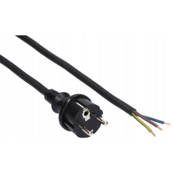 Przewód kabel okrągły elektryczny giętki w izolacji gumowej OWY 3 x 1,5 3m