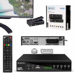 Tuner telewizji naziemnej DVB-T/C Hevc H.265 10bit Cabletech URZ0336C