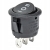 Przełącznik włącznik czarny okrągły 12/230V 6A BU03 AMIO-02463