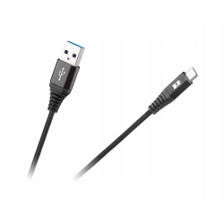 Kabel Rebel USB - microUSB typ B 2m czarny