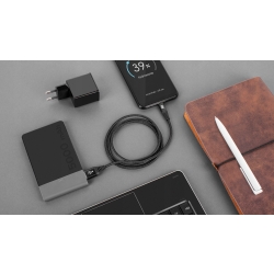 Kabel Rebel USB - microUSB typ B 2m czarny