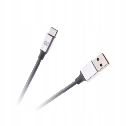 Kabel Rebel USB - USB typ C 2m czarny