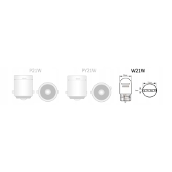 2w1 Światła LED DZIENNE i KIERUNKOWSKAZY DRL W21W (IN401)