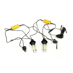 2w1 Światła LED DZIENNE i KIERUNKOWSKAZY DRL W21W T20 (IN402)