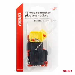 Złącze elektryczne wodoodporne zestaw 16 PIN 2.2mm AMIO-04353