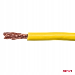 Przewód elektryczny jednożyłowy żółty CCA 1x0.75mm2 100m 3.75A 12/230V