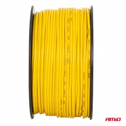 Przewód elektryczny jednożyłowy żółty CCA 1x0.75mm2 100m 3.75A 12/230V