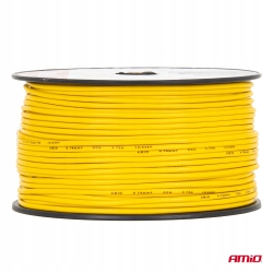 Przewód elektryczny jednożyłowy żółty CCA 1x0.75mm2 100m 3.75A 12/230V