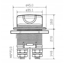 Hebel - odłącznik wyłącznik zasilania 12-32V, max 200A (83024)