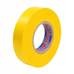 Taśma Izolacyjna Żółta Mocna 16mmx30m PVC Wodoodporna